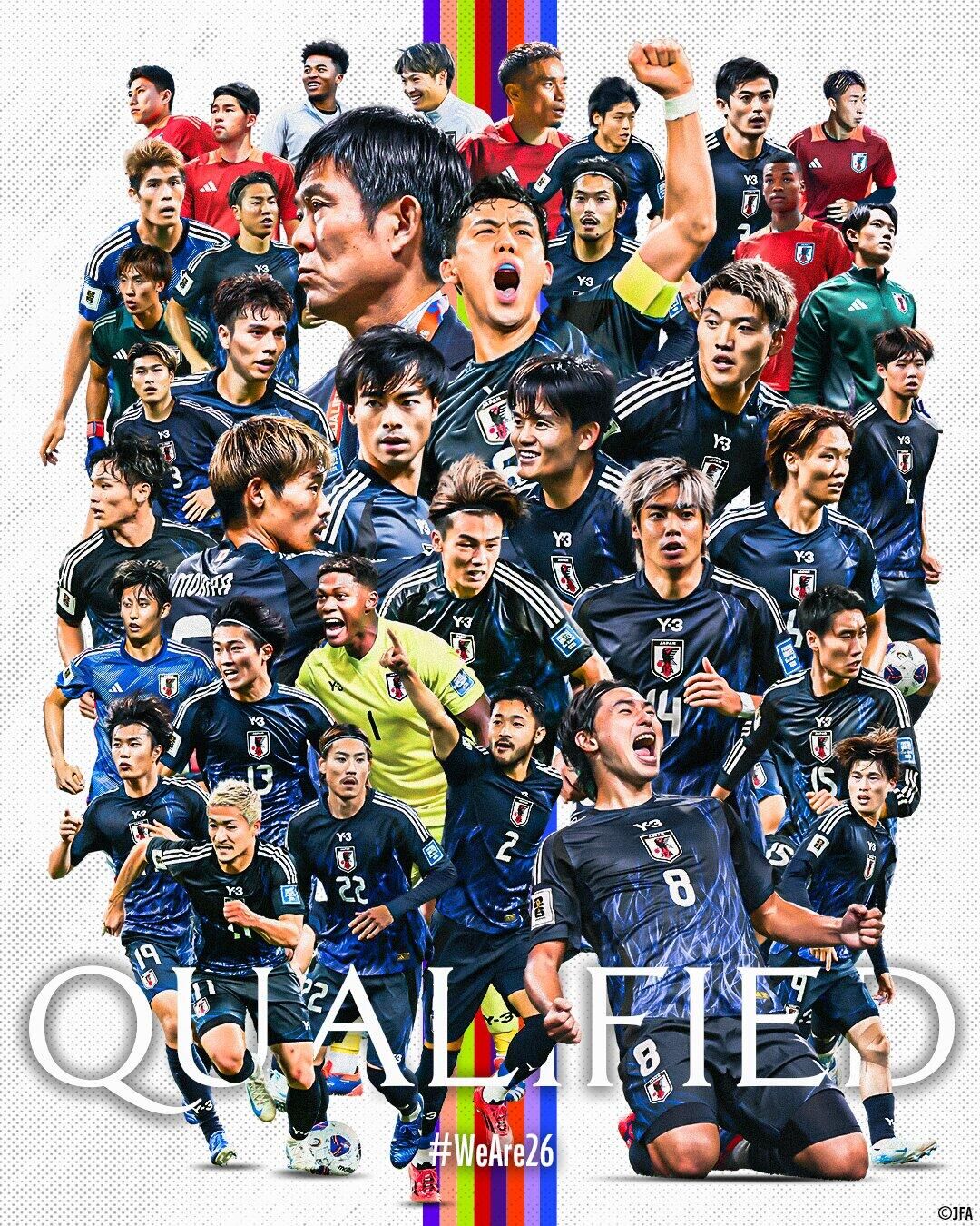  斷層領先！日本7輪6勝1平提前晉級世界杯，全球除東道主外首隊！
